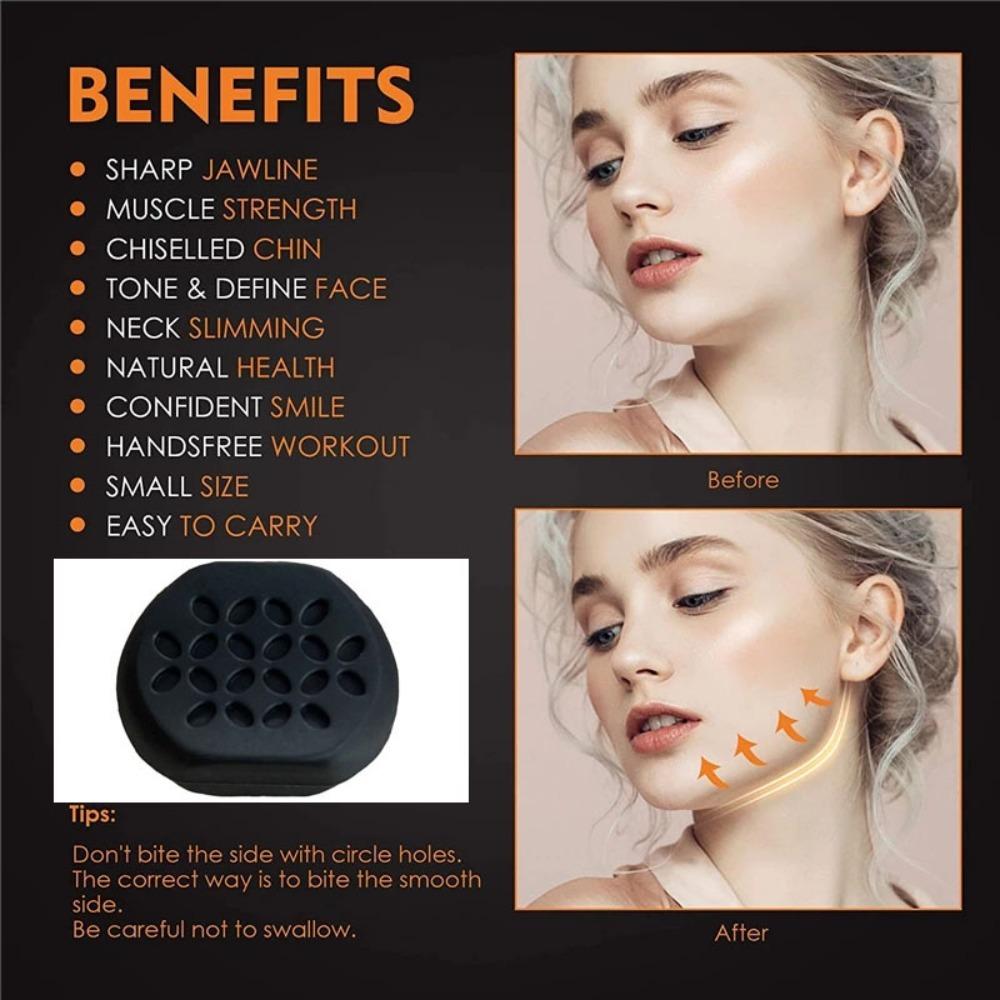Массажер для лица Массажер для лица и шеи Тонизирующий Тренажер для линии подбородка Тренажер для челюсти Фитнес-мяч для лица Фитнес-оборудование