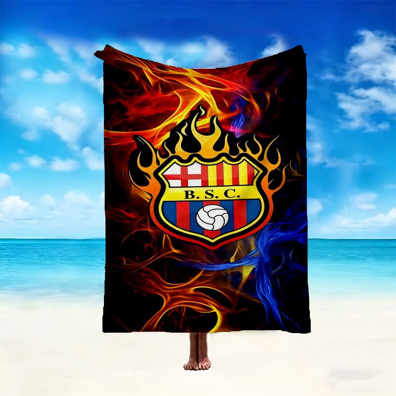1pc Barcelona FC Blanket, Cozy Valentine's Day Blanket, Multi-functional Nap Blanket Available Throughout the Four Seasons