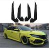 4Pcs Front Bumper Splitter Fins for Honda Civic TYPE R 2016-2021 Carbon