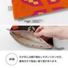 Minimynimo Плоская Сумочка-кошелек Nordic Orange Leaf, Япония, Узор, Маленькая, Ткань, 20 см, (Коричневый пиковый)