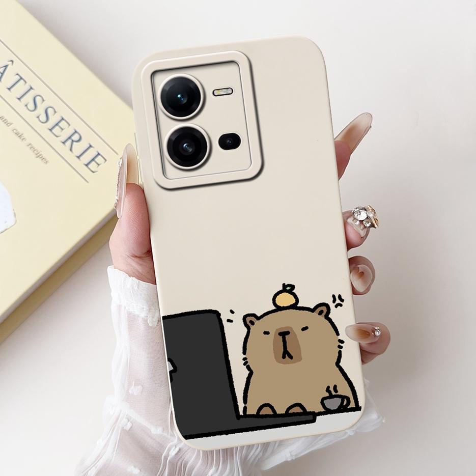 Чехол для Vivo V25 5G Чехол для Vivo V25e V2201 V2202 Милый Мультяшный Чехол с Собакой Ударопрочный Чехол для Телефона Для Vivo V25e V 25 e VivoV25 Мягкие Fundas