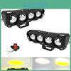 Spotlights Led 4 Lens Motorcycle Headlights Hilow Beam Driving Fog Light For Atv Scooter Trucks Suv Accessories Running Lights