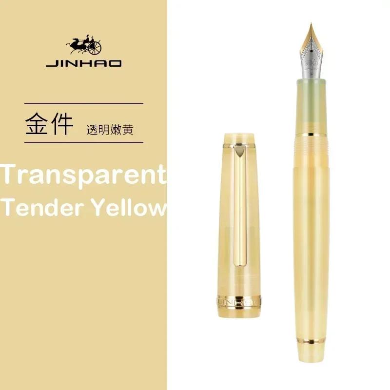 Перьевая ручка Jinhao 82 с золотой отделкой, акриловый корпус, тонкое перо для письма, каллиграфии, подписи, школьные и офисные принадлежности, канцелярские товары