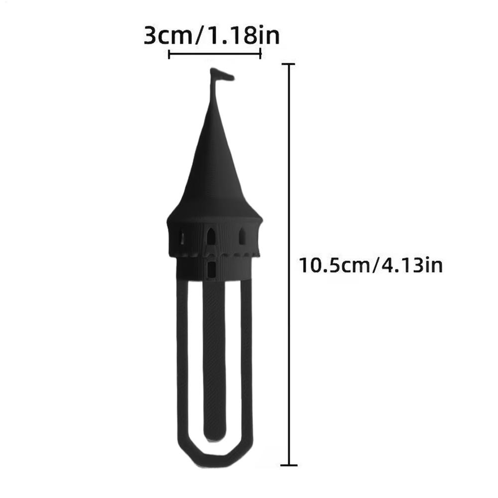 3D Printed Castle Tower Bookmarks Funny Page Holder Clip Novelty Cute Book Accessory for Women Men Teacher Teens, School Study