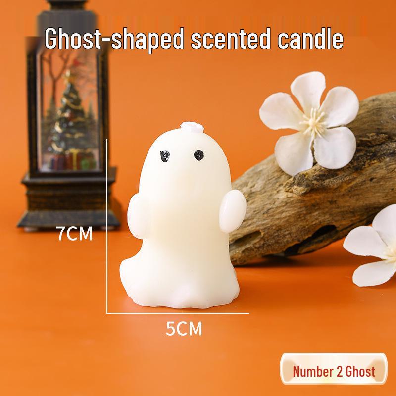 Handmade Halloween Ghost Scented Candle - Creative Holiday Gift & Party Favor