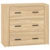 Sideboards 3 pcs. Sonoma Oak Particleboard
