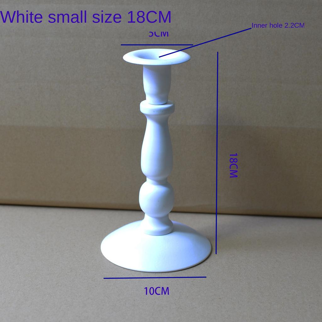 Высокотемпературный подсвечник из кованого железа с черной краской, романтический светильник при свечах, ужин, свеча, чашка, реквизит, ретро подсвечник с одной головкой