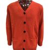 Men Solid V Neck Cardigan Knitted Jumper Long Sleeve Button Up Warm Sweater Tops