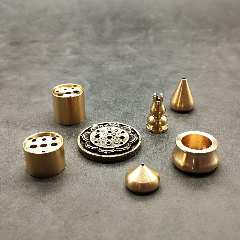 Portable Incense Burner Multi Purpose Water Drop Shape Brass Incense Holder Crafts Teahouse Home Yoga Incense Burner Decoration 7