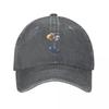 Space Travel Astronaut Print Baseball Cap Fashion Distressed Cotton Snapback Cap Unisex Outdoor Workouts Adjustable Fit Hats Cap