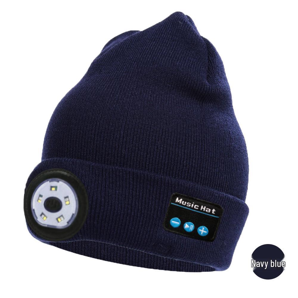 5.0 Bluetooth LED Музыкальная шапка-бини для активного отдыха ночью