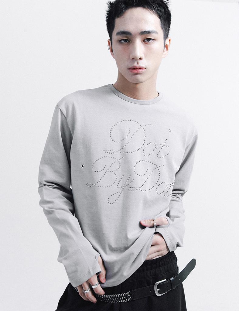 YUNE Dot Thumb Long Sleeve_[Gray]