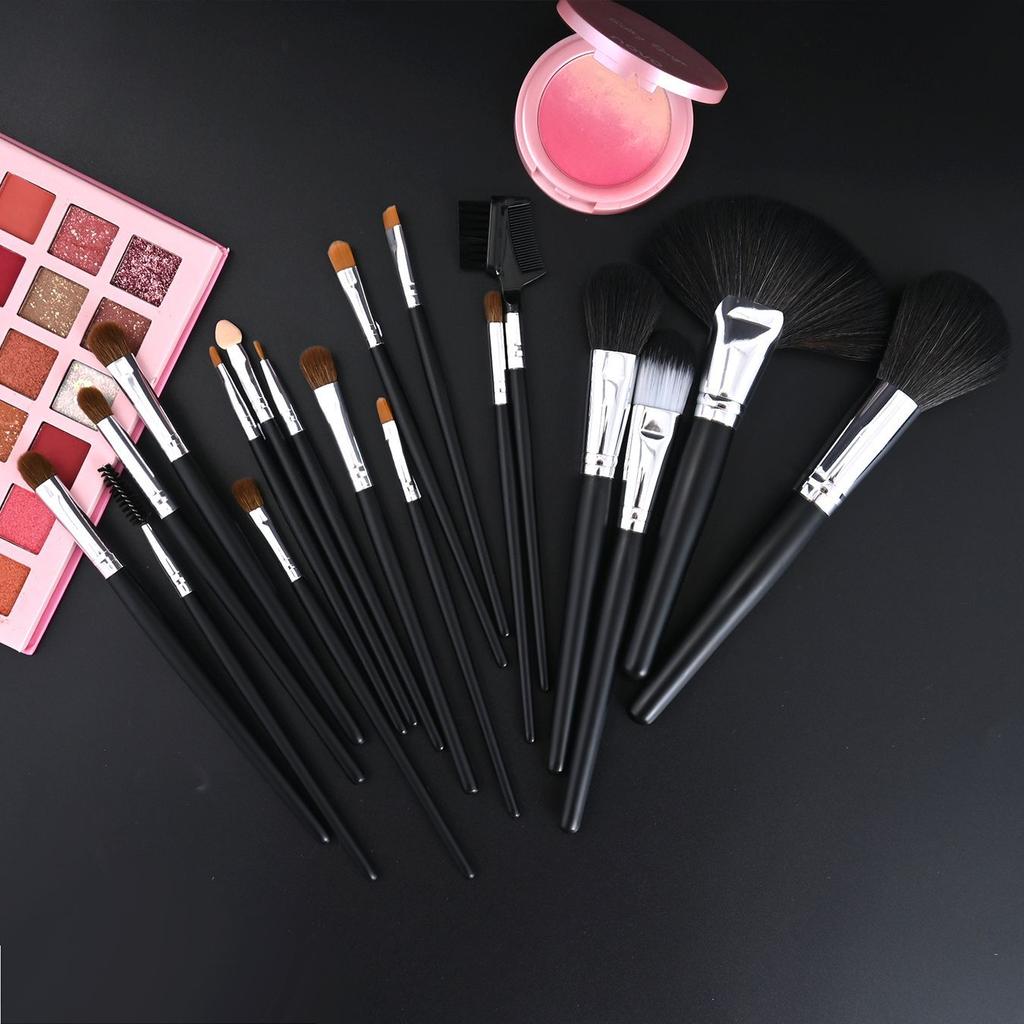 Кисть для тонального крема, кисть для рассыпчатой ​​пудры, кисть для теней, кисть для макияжа, кисть для тонального крема, кисть для консилера с круглой головкой, набор из 18 кистей