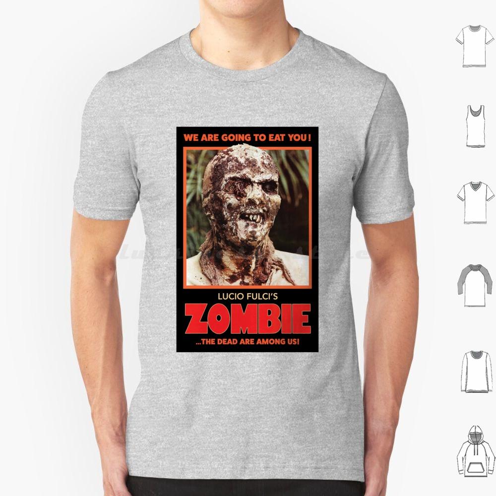 Lucio Fulcis ZombieRed T Shirt 6xl Cotton Cool Tee Luciofulci Fulci Horrormovie Horror Movies Zombies Zombie