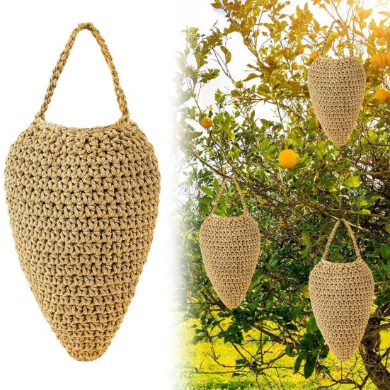 Outdoor Hanging Wasp Nest Waterproof Easy To Install Weather-Resistant Hornet Nest Rustic Handcrafted Wasp Nest Decoration