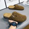 LATV Модные мужские туфли-сабо, классические дорожные туфли из пробки с поддержкой свода стопы, пляжные сандалии, замшевые тапочки из пробки для женщин