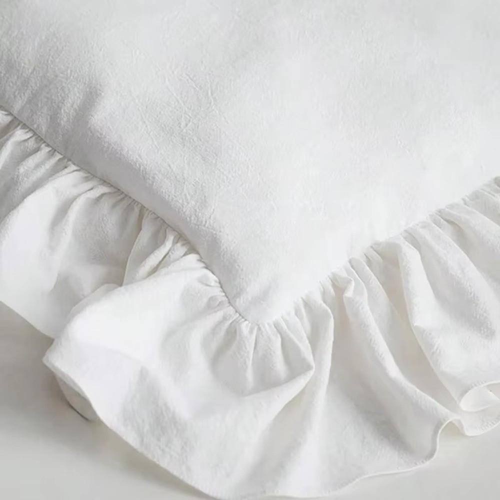 Soft Ruffled Chair Cover Vintage Chair Cushion Covers Home Decor Seat Protector Office Chair