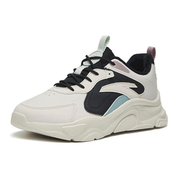 Anta Little Millennium 2.0 Низкие спортивные повседневные туфли женские кроссовки черные белые 122248891-7