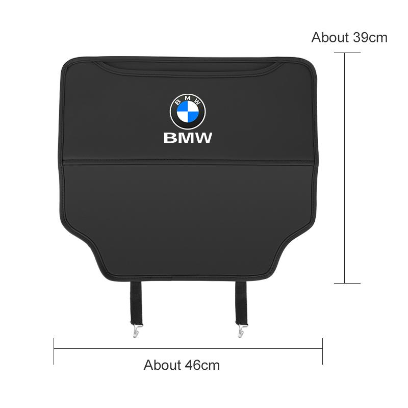 PU Leather Car Anti-kick Pad With Storage Bag For BMW F40 F80 G30 G20 G32 1 3 5 6 7 Series X1X3X4 X5X6X7 Backseat Protector Pads