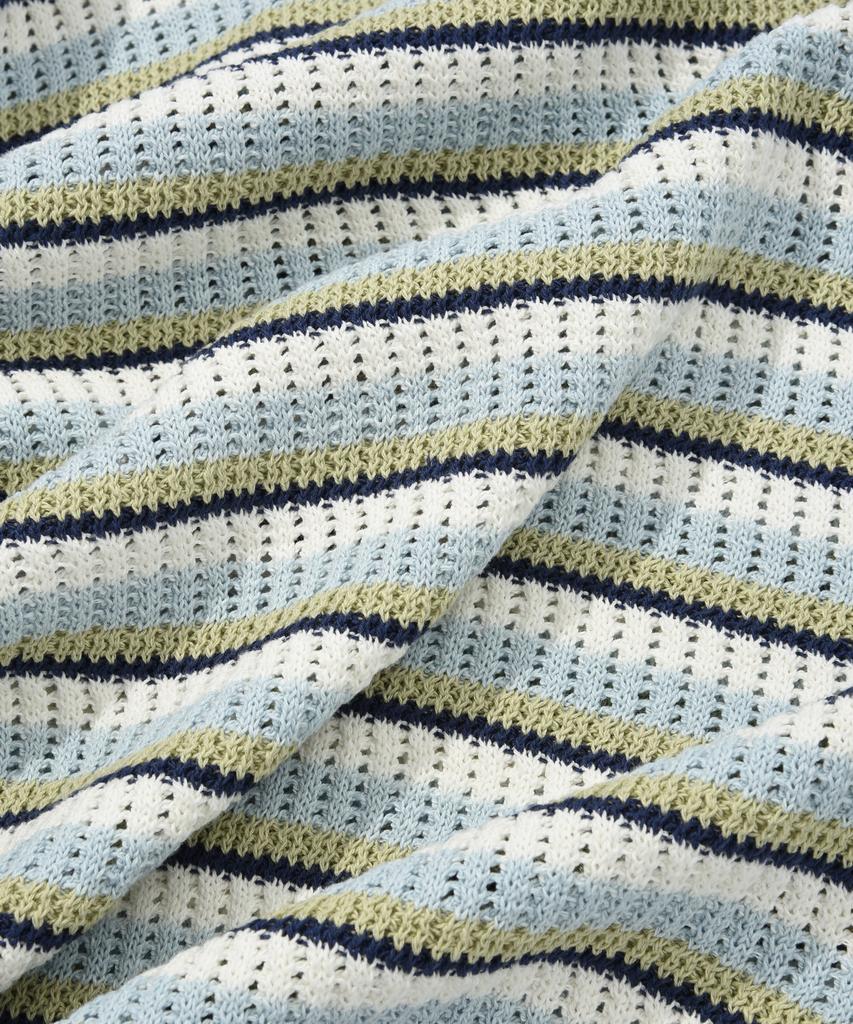 COVERNAT Multi-Stripe Crew Neck Knit Lime
