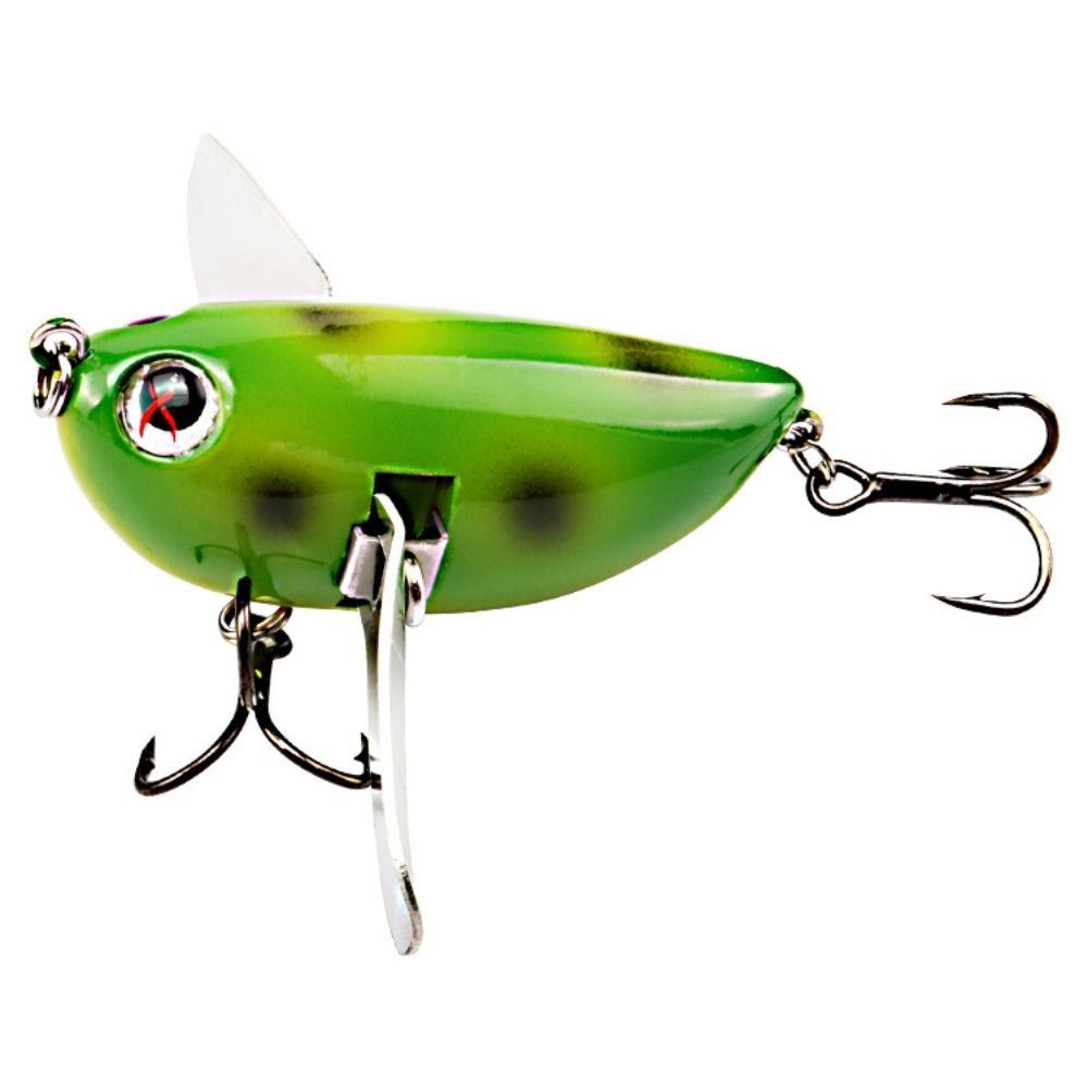 with Two Metal Spoon Bee Crankbait Lure Bumblebee Fishing Lure Bee-Shaped Fishing Bait Fresh Water