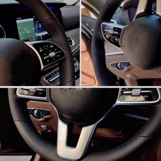 Car Steering Wheel Braid Cover Soft 100% Fit For Volkswagen Golf 6 GTI MK6/ Scirocco R Car Products Steering Wrap