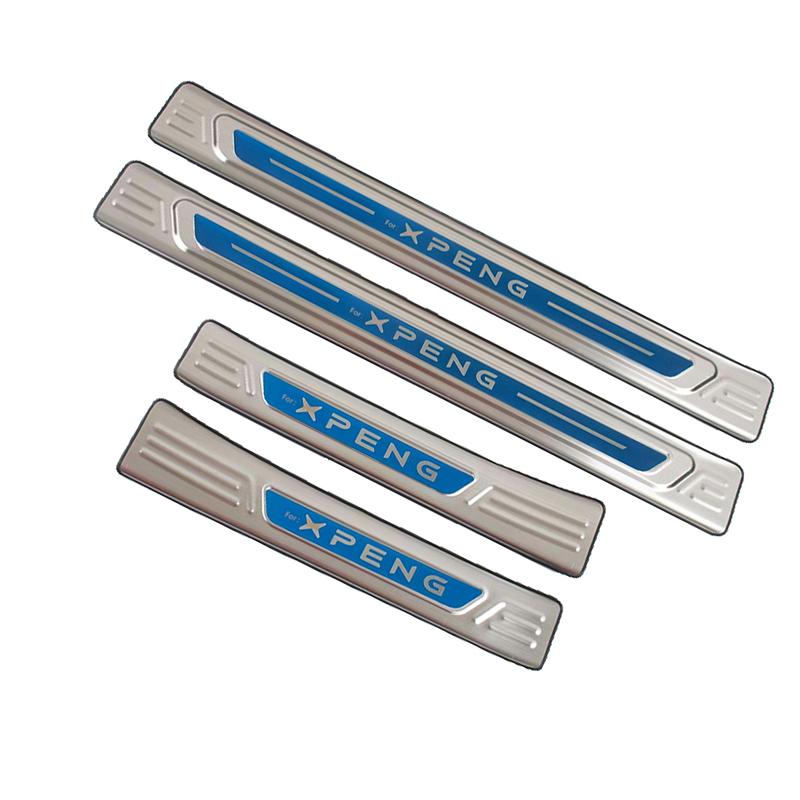 Для Xpeng P7 2025 Автомобильные накладки на пороги Защитные накладки Аксессуары Нержавеющая сталь Защита от царапин Декоративные наклейки 4 шт.