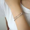Sterling Silver S925 Silver Bracelet Stacked with Personalized Zircon Star Bracelet for Women, National Fashion Ins Diamond Bracelet