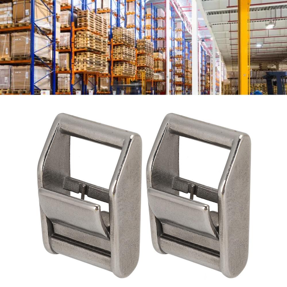 2 PCS Stainless Steel 316 Cam Buckles Quick Release Press Cam Buckles For Webbing Strap