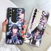 Genshin Impact Peoples Phone Case For Samsung Galaxy S20 Fe S23 Ultra S10e S9 Plus S8 S21 5g S10 S22 Luxury Square Liquid Cover