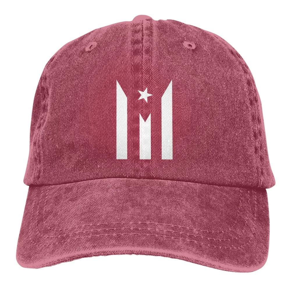Мужская и женская бейсбольная кепка из джинсовой ткани Resiste Boricua с флагом Пуэрто-Рико, регулируемая кепка-дальнобойщик, черная шляпа Snapback