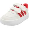 Adidas Breaknet 2.0 Cf I Comfortable Versatile Casual Non-Slip Shock Absorbing Low-Top Walking Shoes Baby Shoes White JR5868