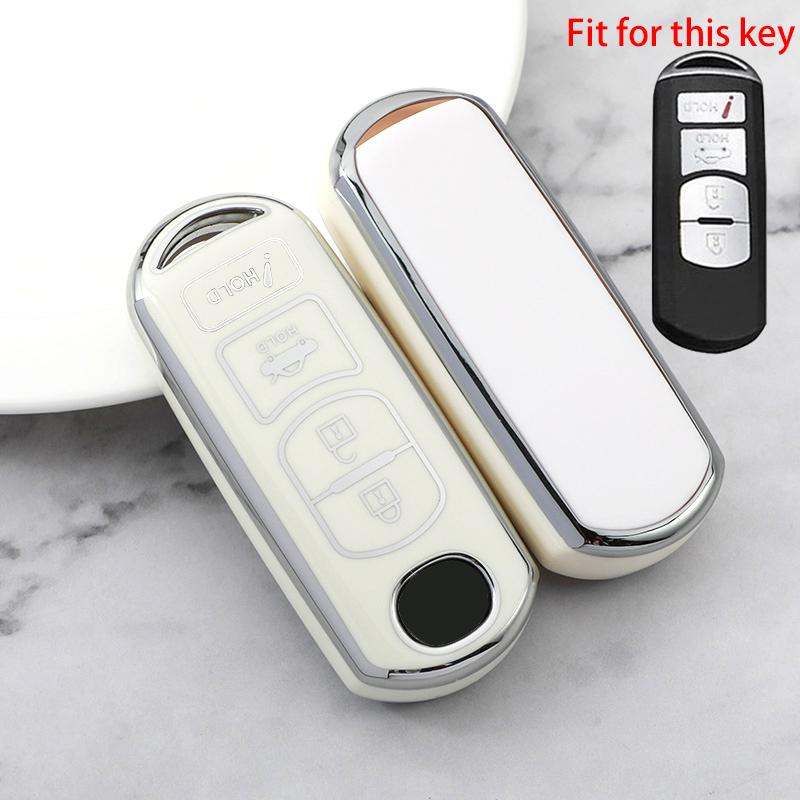 Новый чехол для ключей из ТПУ с 2 3 4 кнопками для Mazda 2 3 6 Atenza Axela Demio CX-5 CX5 CX-3 CX7 CX-9 CX30 2016 2017 2018 2019, чехол для ключей