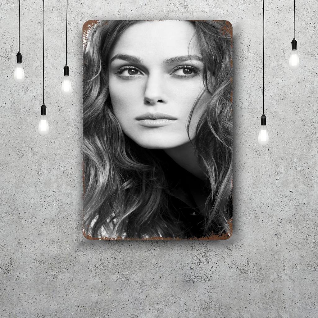 keira knightley Decor Vintage Metal Signs Tin Signs Captain Poster Decor for Bar Pub Club Man Cave Wall Decoration