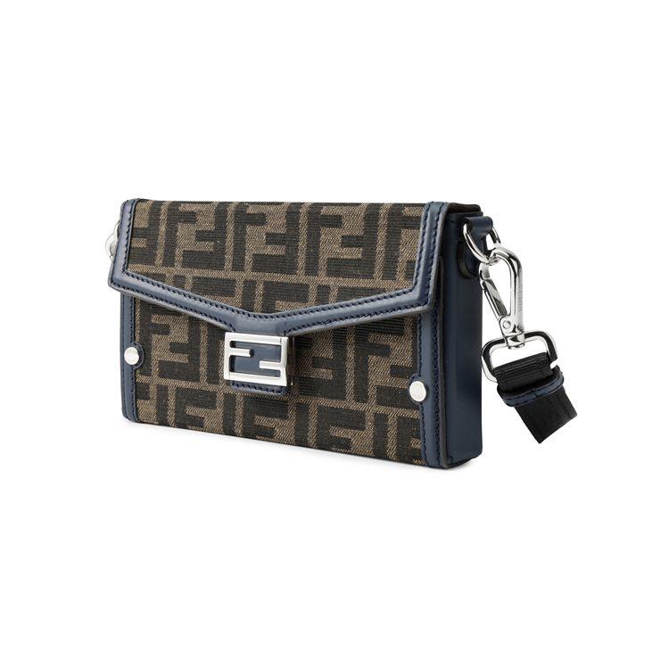 FENDI BaguetteTrunk Cloth Crossbody Bag, Shoulder Bag Men's Brown 7AS139-AFBV-F1MLW