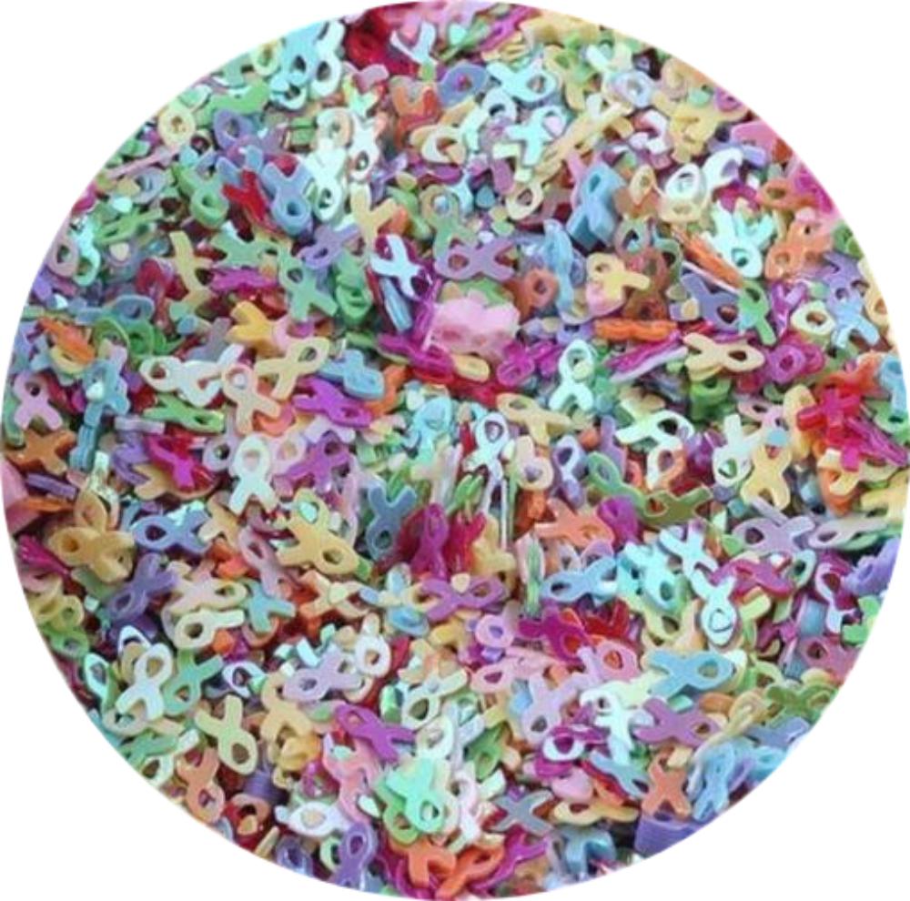 Colorful Ribbon Sequins Nail Beauty Accessories Kids Confetti Slime Filler Supply