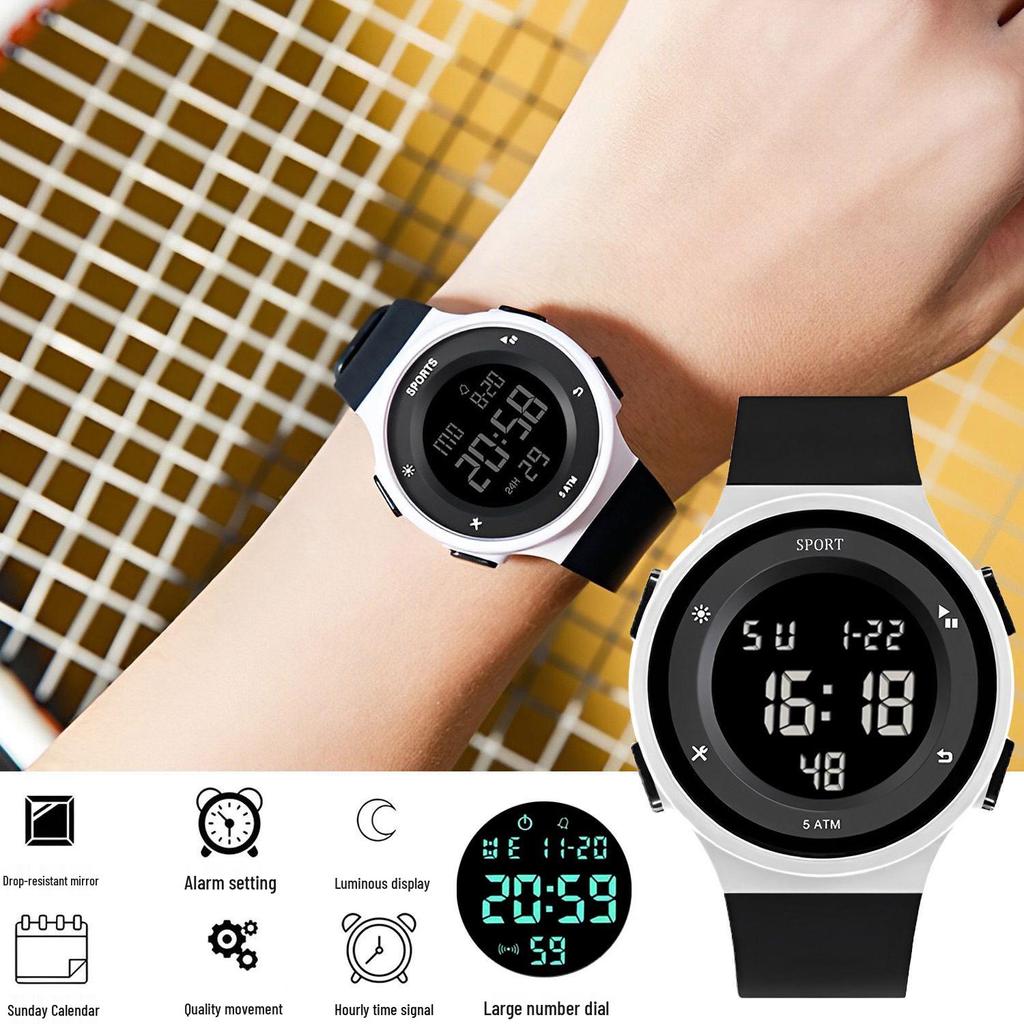 Children's Luminous Korean Style Electronic Watch – Alarm Clock for Students