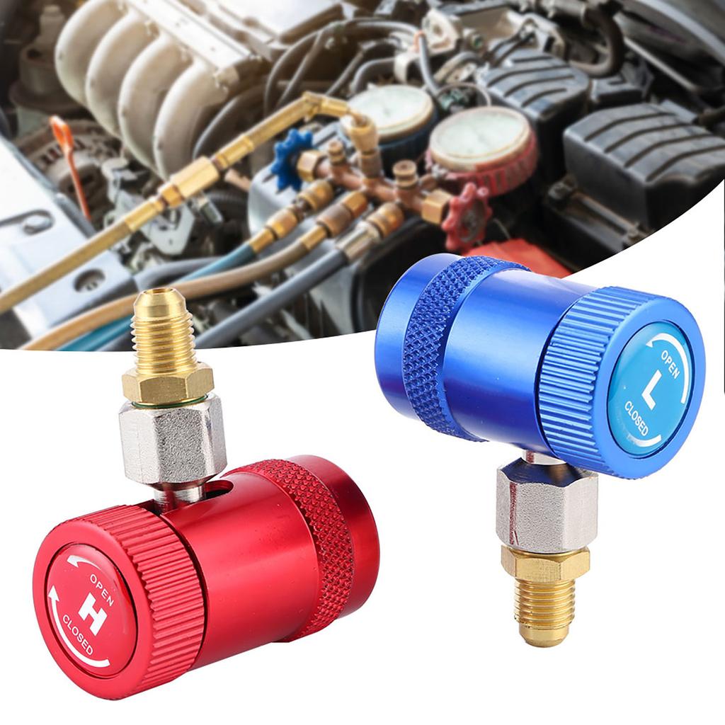 Professional Quick Couplers Air Conditioner Service Port Adapter Fit for R1234yf Refrigerants