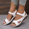 Spring/summer New Sandals Thick Soled Fashionable Shoes Plus Size Women's Shoes Magic Strap Lightweight Women's Shoes