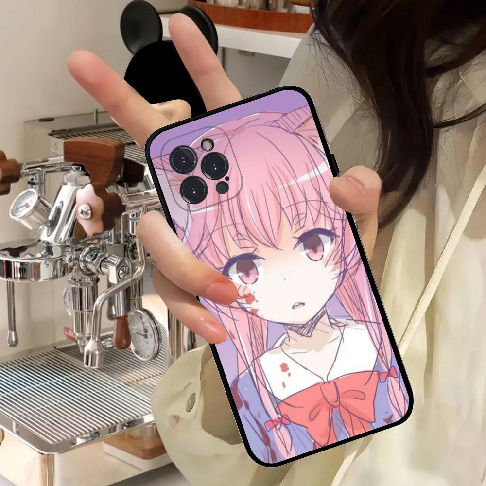 Чехол для телефона в стиле аниме Mirai Nikki (Дневник будущего) для iPhone 16 15 14 13 12 11 17 Pro Max, Простой задний мягкий чехол из ТПУ