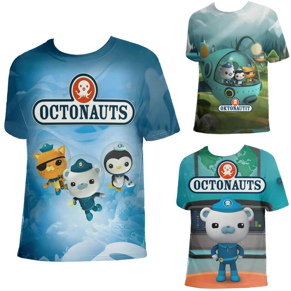 The Octonauts New Style Fun Casual and Fashionable Tee 3D Printing Children T-shirt Comic Kids Summer Boys/girls O-neck Soft Tees anime shirt Cute Top