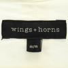 Wings+horns Рубашка с длинным рукавом на пуговицах M белая Мужская Б/у