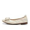Senda Grandma Shoes Women's 2025 Autumn New Flat Bottom Shallow Mouth Single Shoes