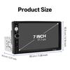 Hippcron 7-inch Car MP5 Radio 1 DIN Multimedia Player USB/TF Interface with Bluetooth and Mirroring Link Optional Rear Camera