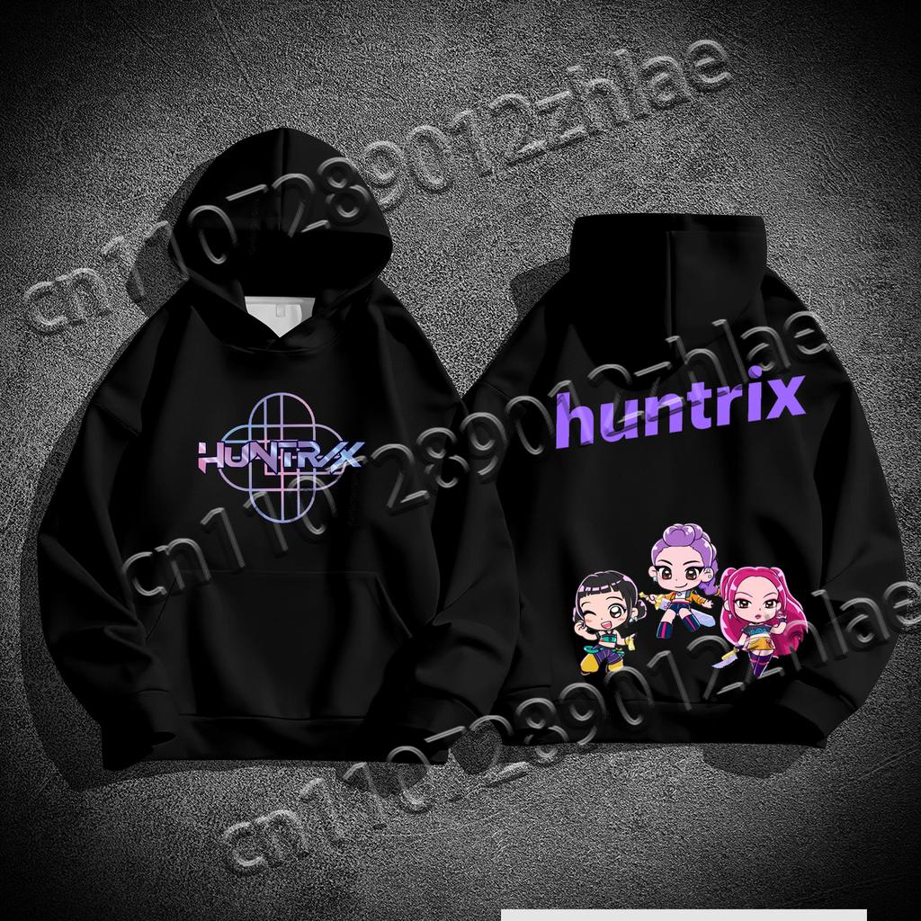 New Kpop Demon Hunter Best Selling High Quality Flannelette Adult Sweater Loose Comfortable Quick Drying Adult Hooded Sweater
