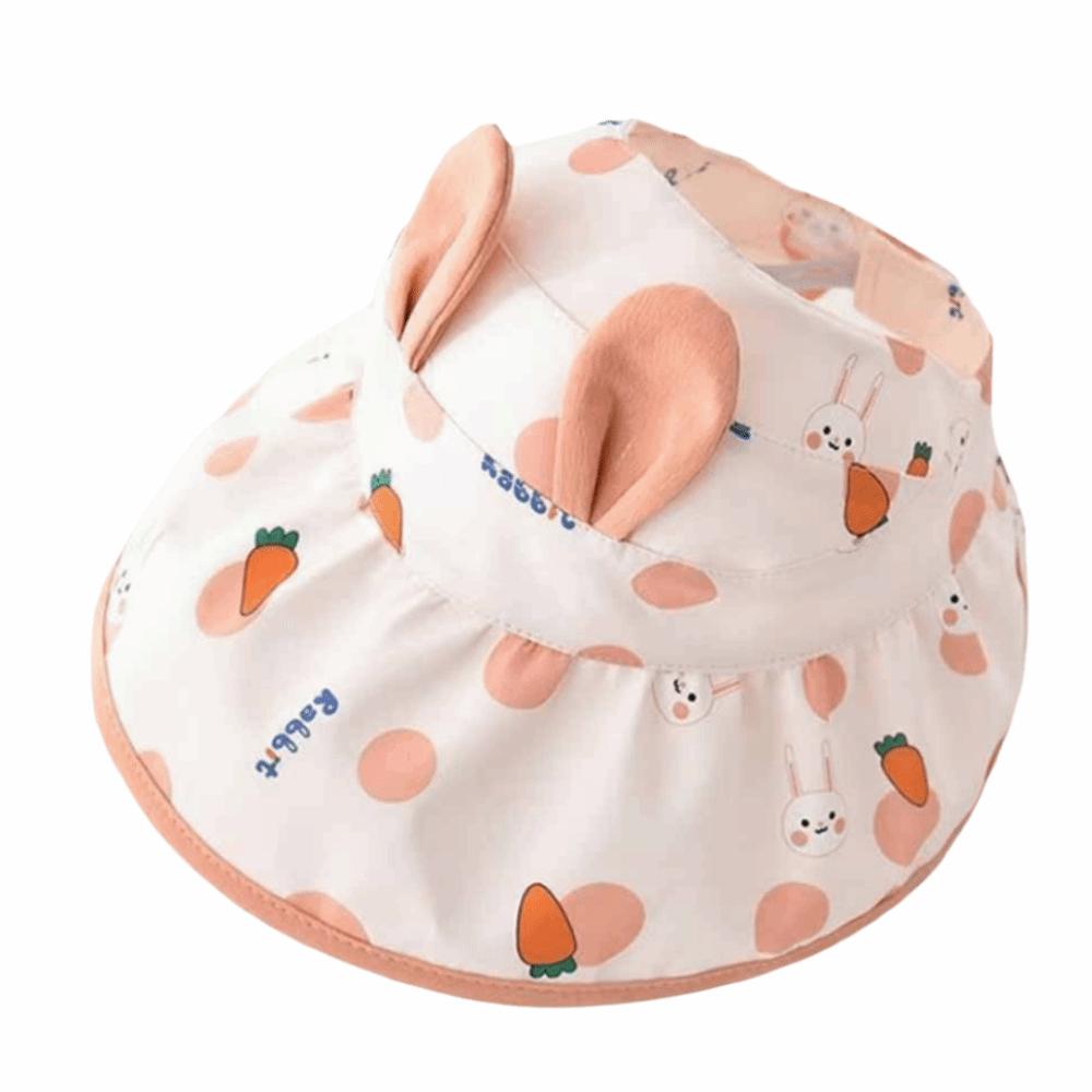 Bunny Ears Cute UV Sun Hat Polyester Toddler Sunshade Cap Children's Sun Hat Travel Accessories