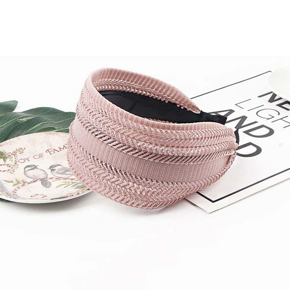 Non Slip For Girls Headwear Wide Side Korean Head Wrap Women Hair Hoop Headband Lace Hairbands