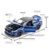 Масштаб 1/32 Модель автомобиля BMW M8 из сплава, Звук и свет, Инерционный механизм, Игрушка для детской комнаты и Предмет коллекционирования