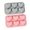 1Pc 6-Cavity Silicone Cake Molds 3D Love Peach Shape Mold Diy Baking Dessert Mousse Decorating Moulds Bakeware Tool