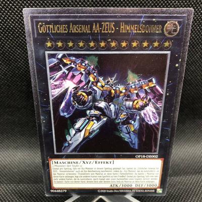 Yu-Gi-Oh! Английская версия Божественный Арсенал Ультра Редкий Рельеф (Немецкая версия) AA-ZEUS - OP18-DE002 2